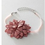 Free People  From Dusk Till Dawn Choker in Rose Pink Dainty Coquette Rhinestone Photo 3
