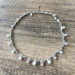 Charming Charlie Pearl Rhinestone Necklace Photo 0