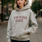 Fear of god 🔥  STATE Hoodie Sweatshirt | XS | Gray | Premium Streetwear Photo 0