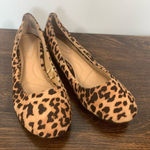 Lane Bryant Women's Leopard Print Ballerina Flats Shoes Brown Size 9 WIDE Photo 0