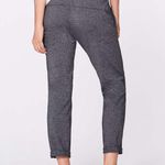Lululemon On The Fly Pant 28" Heathered Gray Black Pull On Size Photo 1