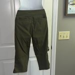 prAna  Olive Green Outdoor Nylon Blend Adjustable Waist Capri Pants- Size 4 Photo 6