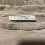 ZARA Trafuluc Shirt Women's Size Medium Loose Fit Minimilist Cream Tan Long Slv Photo 1