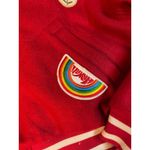 Wahine Red Wool Blend Varsity Bomber Jacket Aloha Hawaii Patch Lined M Size M Photo 5