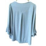 JODIFL NWT  size L faux wrap deep V blouson bell sleeves top. Photo 1
