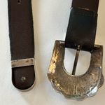 Vintage Navajo sterling silver ranger buckle set with tip Photo 1