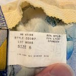 Vintage Mainstream Floral One Piece Swimsuit Size 8 Made in USA Blues Greens Blue Photo 5