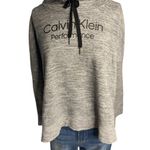 Calvin Klein  Women’s Sweatshirt Top Cowl Neck Heather Gray Sweatshirt Hi-Lo XL Photo 1