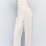 ZARA Nwt Bridal White Corset Bustier Romper Jumpsuit Photo 6