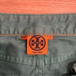 Tory Burch  Alexa Cropped Skinny Jean Teal Green Size 27 Photo 3