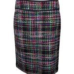 Talbots Skirt Womens 8 Petite Black Green Pencil Skirt Straight Preppy Colorful Photo 0