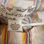 Band of the Free Women's Striped Cropped Tie Back Top Casual Size Small NWT Tan Photo 8