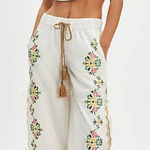 Free People  Spring Breeze Tie Pants Photo 0