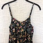 Topshop Black Floral Romper / Playsuit 4 Small Photo 4