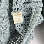 Nicole Miller Artelier X Open Knit V-Neck Sweater Women’s Size X-Large Turquoise Photo 3