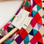 Kate Spade  100% Silk Abbey Sheath Geometric Dress Smocked Waist Size 2 Photo 2