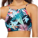 Raisin's Kaori High-Neck Printed Bikini Top size Medium Photo 0