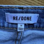 RE/DONE  Jeans 90s High Rise Ankle Crop Destroy Skinny Raw Hem Size 28 Light Wash Photo 3
