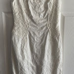 David Meister  Womens 4 White Dress Lace Etherial Photo 0
