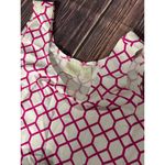 Chico’s Pink White Geometric‎ Print Tank Top Women’s Small Sleeveless Blouse Photo 6