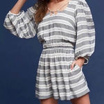 Anthropologie ANTHRO Holding Horses Striped Romper Photo 0