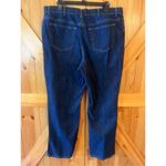 Lands' End Land’s End Womens Sz 18 Dark Wash Blue Jeans Straight Leg Denim (1491) Photo 2