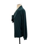 Amour Vert Elias Tie Neck Blouse Top Long Sleeve Jersey Spruce Green Size Medium Photo 5