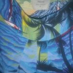 Aloha Hut Hawaii M Blue Ocean Shore Scene Tank Top Size M Photo 1