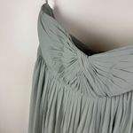 NWT Jenny Yoo Cerise Maternity Morning Mist Luxe Chiffon Bridesmaid Dress Size 8 Green Photo 2