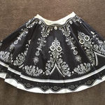 Forever 21 Twenty One Brown & Cream Patterned Skirt Photo 0