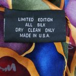 J. Garcia abstract geo multicolored limited edition small square silk scarf Photo 5