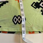 Sew in Love Aztec Design Shirt women’s size Large lime green black v Photo 2