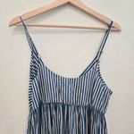 Natural Life  Tiered bohemian Tiered Blue Stripe Dress size Medium Photo 6