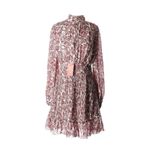 NWT Ivy City Co Brynley in Pink Floral Mock Neck Balloon Sleeve Dress XL White Photo 6