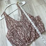 Free People Top NWT your twisted tank Brown (xsmall) abstract bohemian slouchy Photo 2