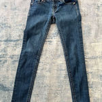 Miss Me Skinny Rhinestone Studs Chain Embellished Pocket Jeans Size 27 x 31 Photo 0