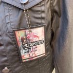 Jou Jou Black Waxed Denim Jacket Women’s Large Photo 15