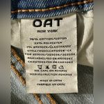 OAT NEW YORK mid rise straight leg jeans size 8/29 raw hem ankle length Blue Photo 9