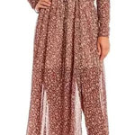 Ted Baker  London Vallyy Midi Dress size 10 Maroon/Pink Photo 0