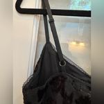 Betsey Johnson Vintage  Y2K 90’s Black Burgundy Velvet Metallic Dress Size S NWT Photo 7