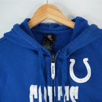 NFL Team Apparel  Reebok Indianapolis Colts Womens L Full Zip Hoodie Sweatshirt Photo 2