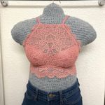 Victoria's Secret PINK Victoria’s Secret High Neck Dark Rose Pink Push Up Lace Bralette XS AA-B Photo 0