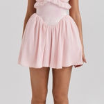 House Of CB  M D-DD ‘Amaris’ Ballerina Pink Baby Doll Mini Dress‎ NWOT Photo 0