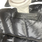 Polo Ralph Lauren Black Duck Down Fill Puffer Coat Faux Fur Hood Womens Small Photo 3