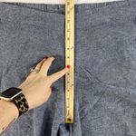 Terra & Sky  0X 14W Pants Linen Blend Cropped Wide Leg Culottes Blue Pull On Photo 10
