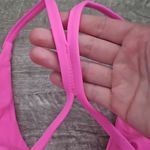 Strappy Sportsbra Women Twist Padded Workout Barbie Open Activewear Size Med Pink Photo 3