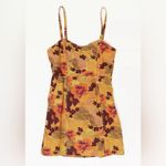 Urban Outfitters Sweet on You Structured Smocked Linen Lined Mini Dress Size XS Photo 4