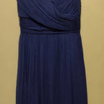J. Crew size 8 Heidi Silk Chiffon Mini Dress Cobalt Blue Photo 0