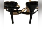 L'Agence NWOT L’Agence black patent ankle wrap sandal heels size 6.5 Photo 6