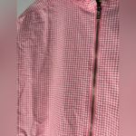 Fresh Produce  Pink White Gingham Check Hooded Zip Cotton Jacket Large‎ Photo 2